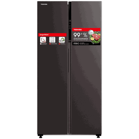 Tủ lạnh Toshiba Inverter 460 lít Side By Side GR-RS600WI-PMV(37)-SG