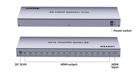 Bộ chia HDMI 1.4 1-16 UNITEK V137A 4K30HZ