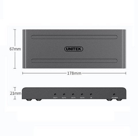 Multi HDMI 1.4 1-4 UNITEK V131A 4K 4K30HZ