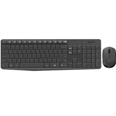 Bộ Bàn phím và Chuột không dây Logitech MK235 Xám (920-007937)