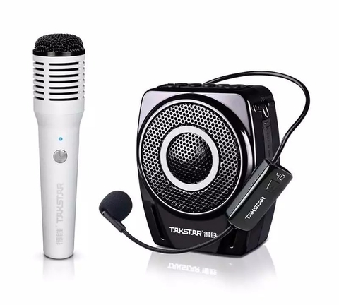 Loa trợ giảng sử dụng mic cài áo cầm tay E8W