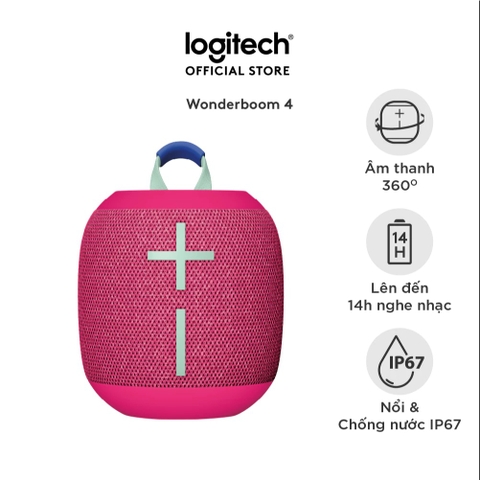 Loa Bluetooth Logitech Ultimate Ears WONDERBOOM 4 (Hồng) (984-001902)