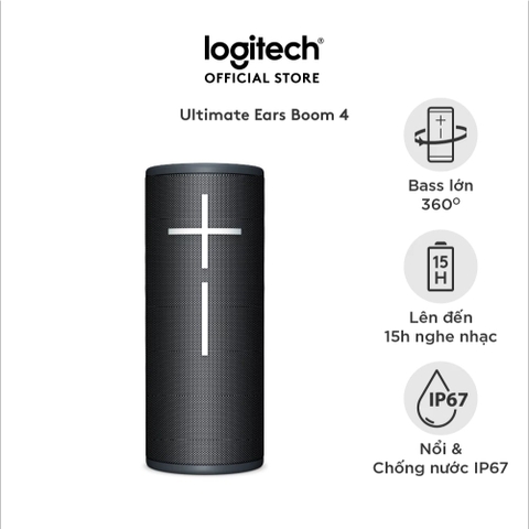 Loa Bluetooth Logitech Ultimate Ears BOOM 4 (Đen) (984-001970)