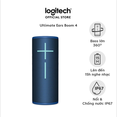Loa Bluetooth Logitech Ultimate Ears BOOM 4 (Xanh) (984-001978)