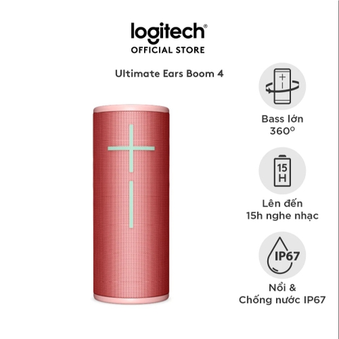Loa Bluetooth Logitech Ultimate Ears BOOM 4 (Đỏ) (984-002007)