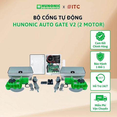 Bộ cổng tự động âm sàn Hunonic Auto Gate V2 (Motor V2)