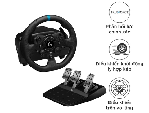 Vô lăng & bàn đạp chơi game Logitech G923 (941-000164)