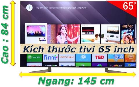 Tivi 65 inch kích thước bao nhiêu? Nên mua tivi 65 inch hãng nào tốt nhất cho dịp Tết 2024