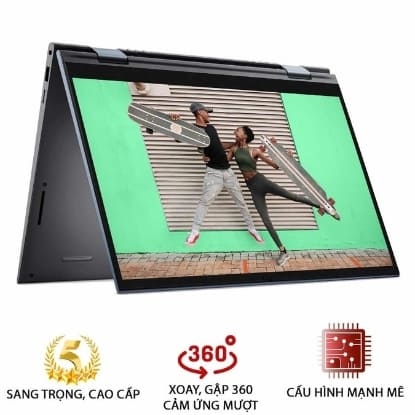 [Mới 100%] Dell Inspiron 7425 2in1 (Ryzen R5-5625U, RAM 8G, SSD 512G, VGA on RX Vega 7, Màn 14 inch FHD+, IPS), Ultrabook xoay gập 360 độ