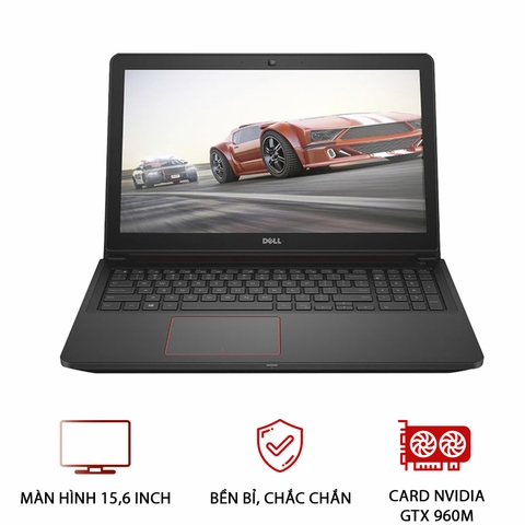 Laptop Gaming cũ Dell Inspiron 7559 (i5-6300HQ | Ram 8GB | SSD 128GB + HDD 500GB | NVIDIA GeForce GTX 960M | 15,6 inch Full HD)