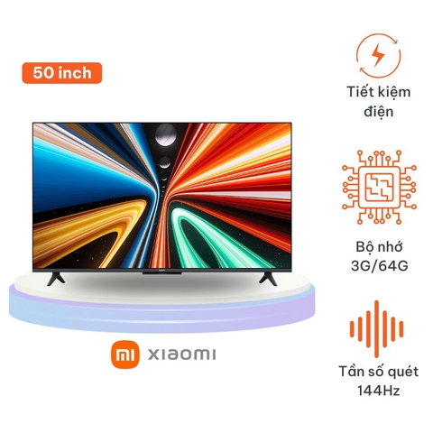 Tivi Xiaomi A Pro 50 inch 4K model 2025 Ram 3/64GB 144Hz Tiết Kiệm Điện - Bản Nội Địa