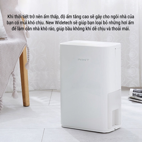 Máy hút ẩm không khí thông minh NEW WIDETECH (NWT) ( 10L - 12L – 18L – 24L - 30L - 60L)