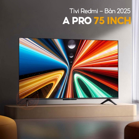 Tivi Xiaomi Redmi A Pro 75 inch 2025 L75RB-APE – Tiết kiệm điện, Bản nội địa 4K/144Hz/3GB/64GB