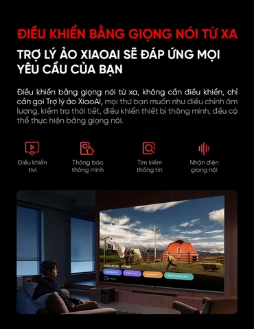 Tivi Xiaomi Redmi X85 (Max 85) 85 inch - Tiết kiệm điện, 4K, 144Hz, MEMC, Bản 2025
