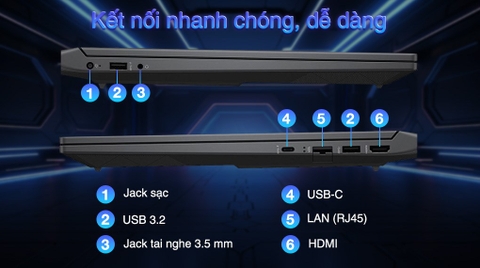 [New 100%] HP Victus Gaming 15-fa2013dx (Core i5-13420H/ Ram 8GB/ SSD 512GB/ RTX 3050/ 15,6 inch FHD 144Hz)