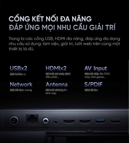 Tivi Xiaomi A Pro 50 inch 4K model 2025 Ram 3/64GB 144Hz Tiết Kiệm Điện - Bản Nội Địa