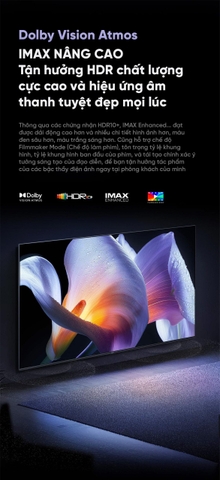 Tivi Xiaomi S Pro Mini LED 100 inch 2025 – Tần số 240Hz/4G+64G/ Chip XM9000/3000nits