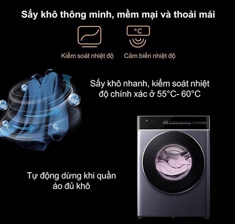 Máy Giặt Xiaomi MJ103 Pro Giặt 12kg, sấy 9kg (XHQG120MJ103) – Model 2026