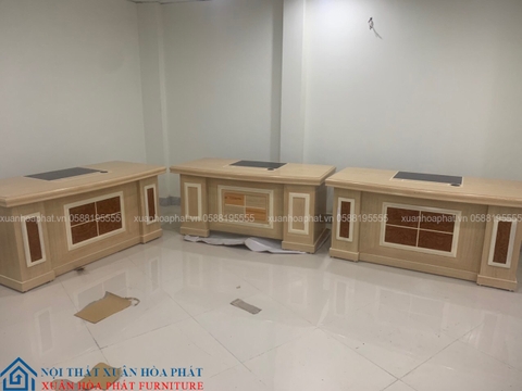 Bàn Giám Đốc 80x1m6 Không Hộc Màu Vân Sồi BVS_160