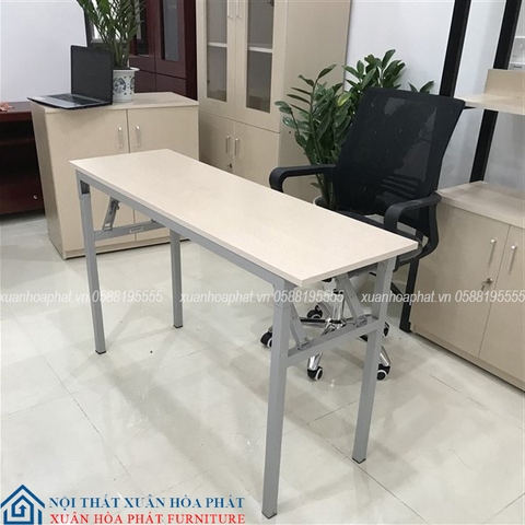 Bàn Làm Việc Chân Gấp Mặt Gỗ MDF Phủ Melamine CG_01