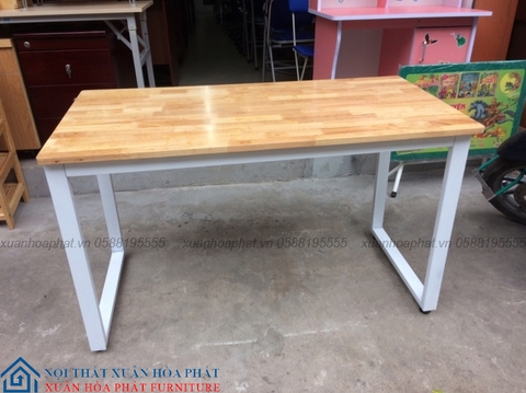Bàn Làm Việc Chân U Mặt Gỗ Cao Su BCS_U03