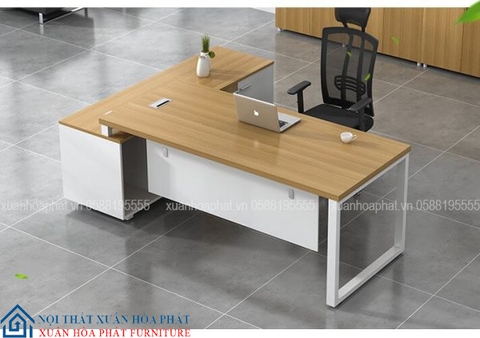 Bàn Giám Đốc Hiện Đại Chân Sắt Chữ L BGD_01