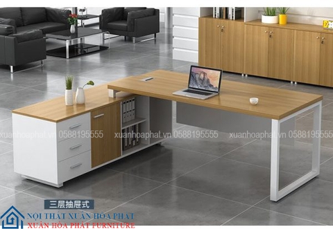 Bàn Giám Đốc Hiện Đại Chân Sắt Chữ L BGD_01