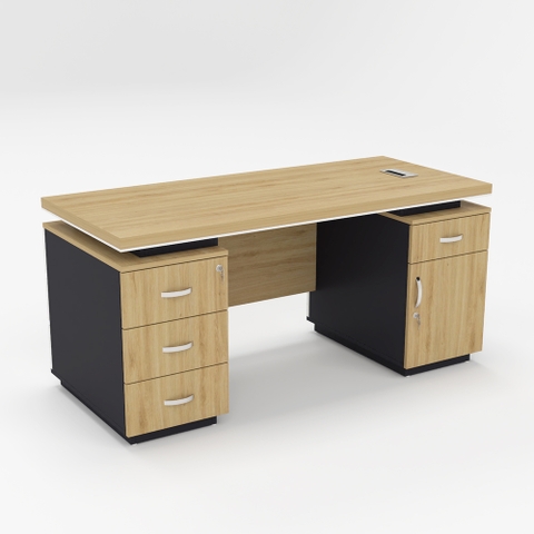 Bàn Làm Việc Quản Lý 2 Hộc Tủ BQL_02