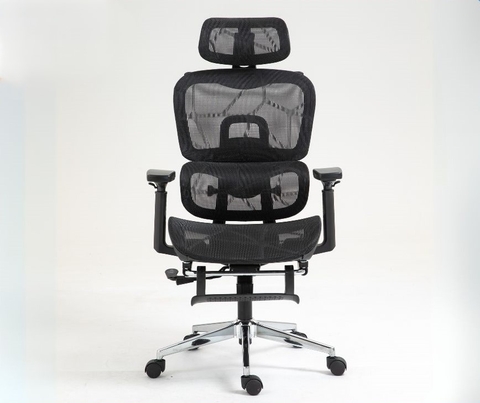 Ghế Xoay Văn Phòng, Ghế CTH, Ghế Làm Việc Có gác Chân LM186A màu đen