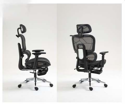 Ghế Xoay Văn Phòng, Ghế CTH, Ghế Làm Việc Có gác Chân LM186A màu đen