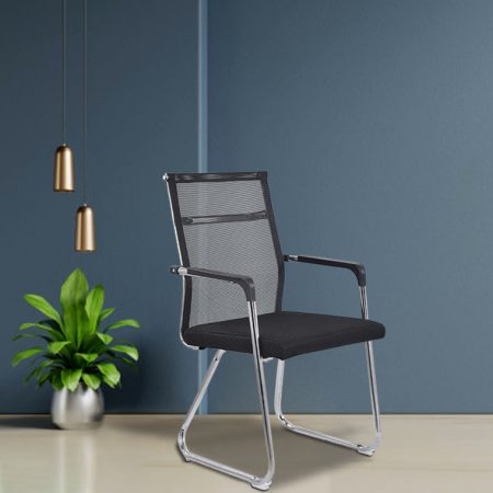 Ghế Chân Quỳ Chéo Lưng Lưới Thấp Có Đệm CQ_4019