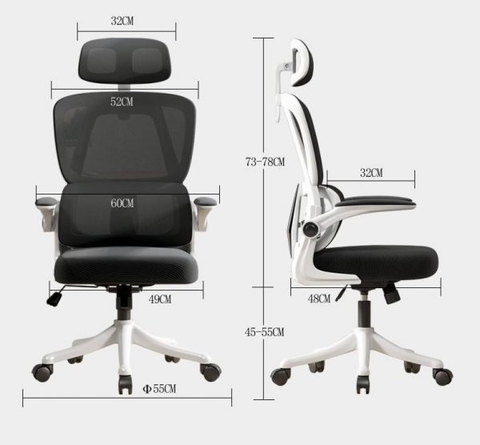 Ghế Văn Phòng, Ghế Xoay, Ghế Công Thái Học Giá Rẻ CTH419