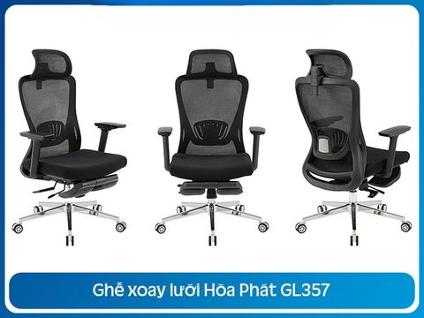 Ghế Xoay Văn Phòng, Ghế CTH Lưới Cao Cấp GL357