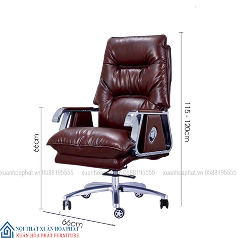 Ghế Giám Đốc Có Ngả GD36 Nâu