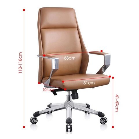 Ghế Giám Đốc Da Cao Cấp GD35-Nâu