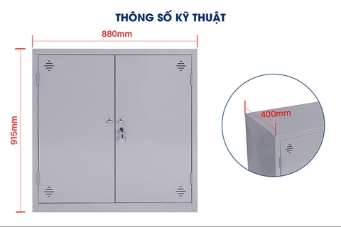 Tủ Tài Liệu, Tủ Văn Phòng Cánh Sắt Thấp K2-CS