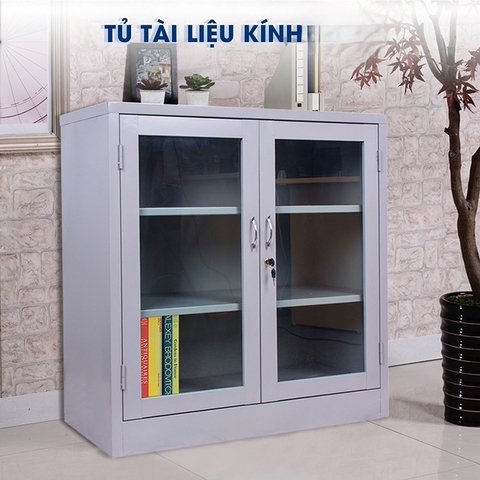 Tủ Tài Liệu, Tủ Văn Phòng Cánh Kính Thấp K2-CK