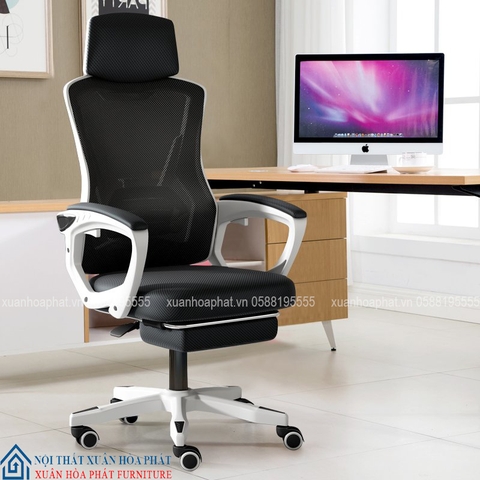 Ghế Công Thái Học Cao Cấp TMS06 Trắng