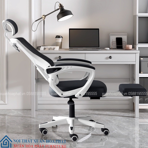 Ghế Công Thái Học Cao Cấp TMS06 Trắng