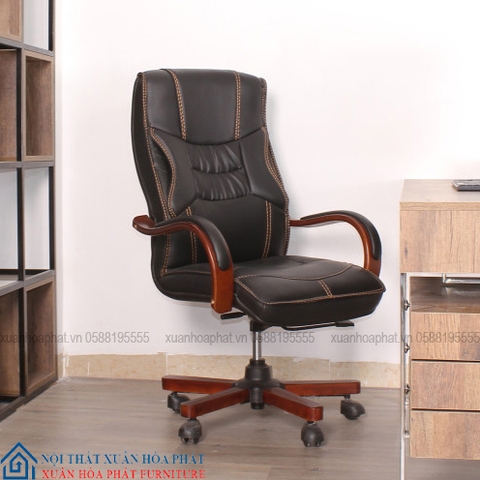 Ghế Văn Phòng Gỗ Uốn Chân Xoay TP83