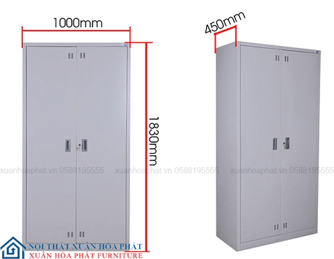 Tủ Tài Liệu, Tủ Văn Phòng 2 Cánh Sắt K2S-HS
