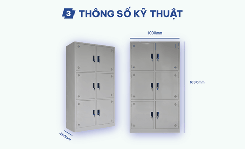 Tủ Sắt, Tủ Tài Liệu, Tủ Văn Phòng 6 Cánh Sắt K6-CS