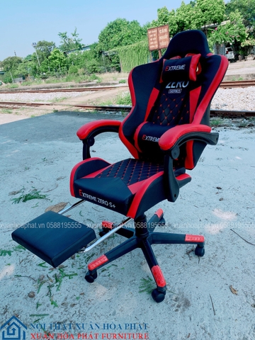 Ghế Gaming Zero S+ Gác Chân (RED-BLACK)
