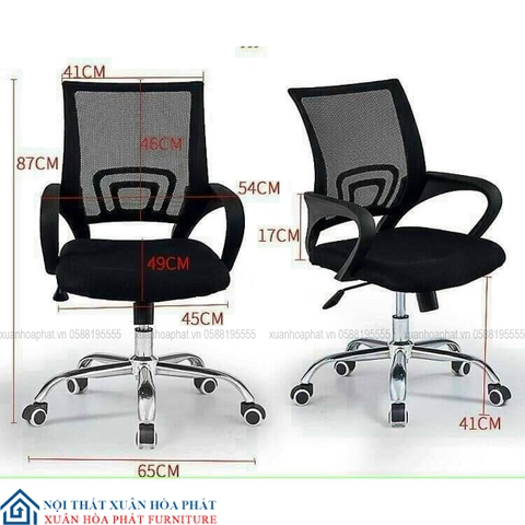 Ghế Văn Phòng Lưng Quạt Chân Xoay GX_405