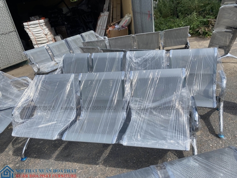 Ghế Băng Chờ / Ghế Phòng Chờ 3 Chỗ Thép Mạ Nhập Khẩu BC_01