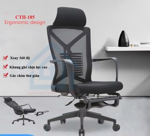 Ghế Công Thái Học, Ghế Xoay Văn Phòng CTH-185