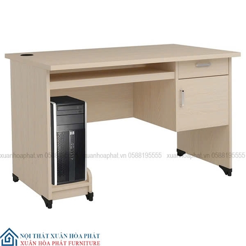 Bàn Làm Việc Fami 1m4 Có Bàn Phím Hộc Treo Gỗ Melamin BGH_03