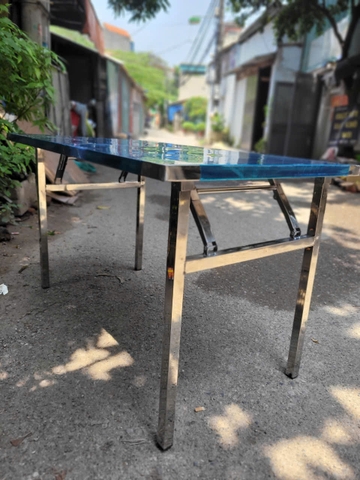 Bàn Inox, Bàn Ăn Chân Gấp Tiện Gọn CG_03