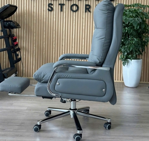Ghế Giám Đốc Bọc Da Cao Cấp, Ghế Xoay Văn Phòng Có Gác Chân GĐ_9902