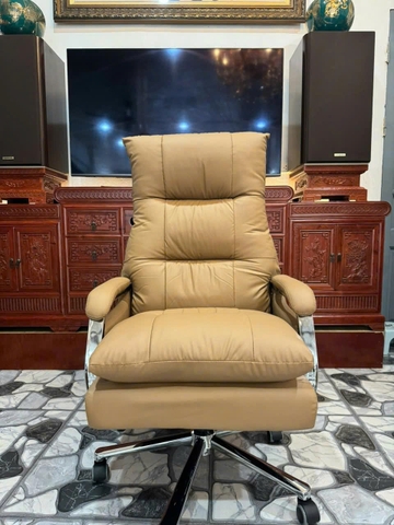 Ghế Giám Đốc Bọc Da Cao Cấp, Ghế Xoay Văn Phòng Có Gác Chân GĐ_9902